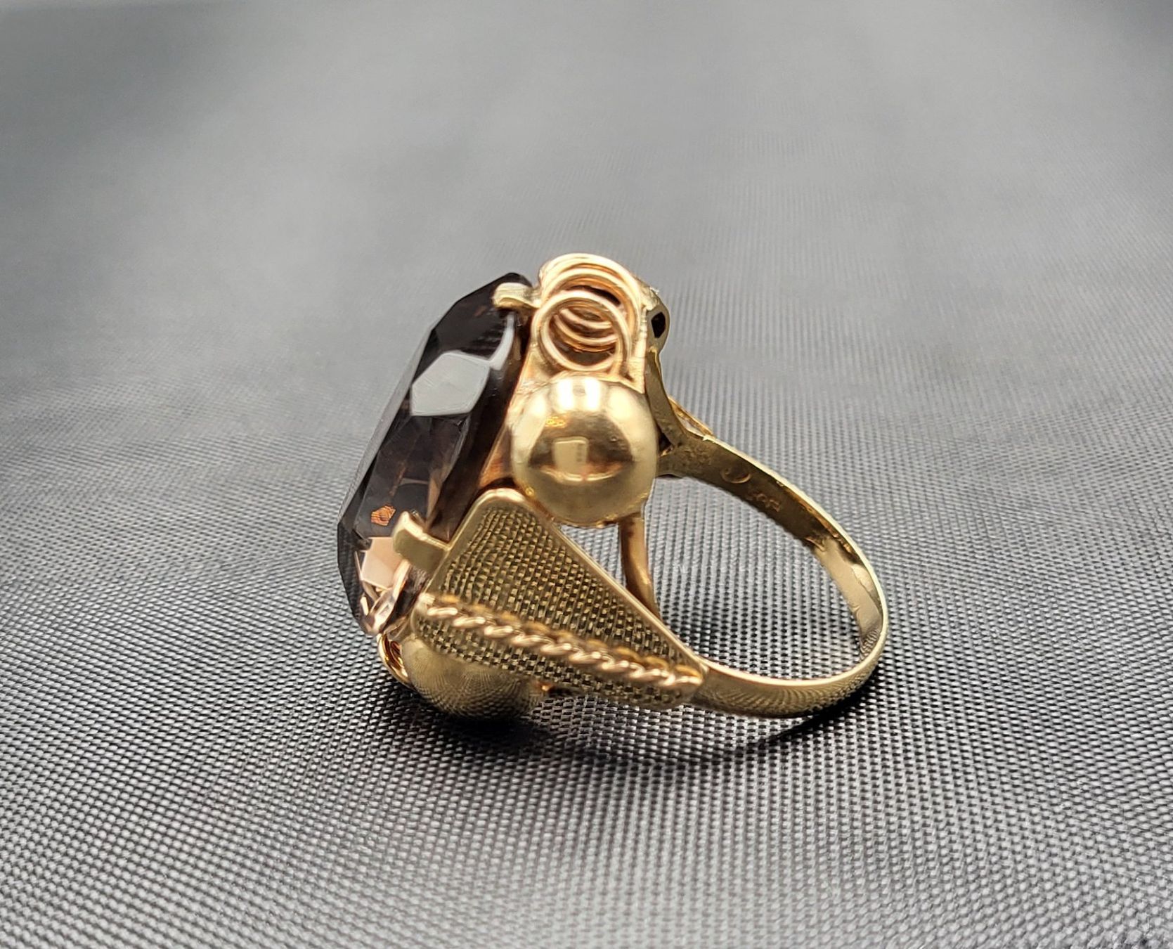Anelli: Gold Ring 585 Mit Rauchquarz – Usato da Wald ZH venduto da Dasilver 1