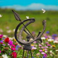 Sonnenuhr aus Metall, Gartendeko für den Sommer!