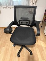 Office chair black with mesh backrest 