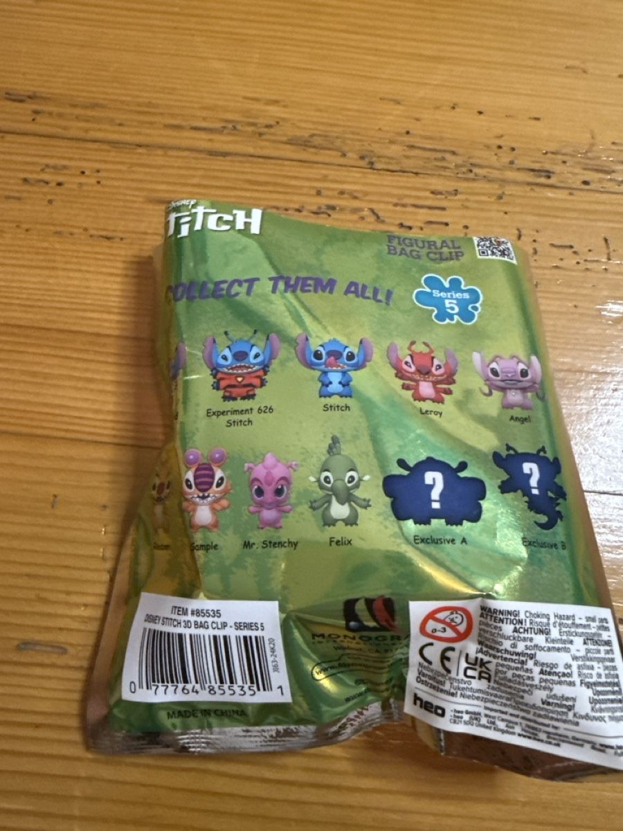 Disney Schlüsselanhänger & - bänder: Disney Stitch Figural Bagclip Series 5 - Sample – Neu (gemäss Beschreibung) aus Root von Golddiggerfranky 2