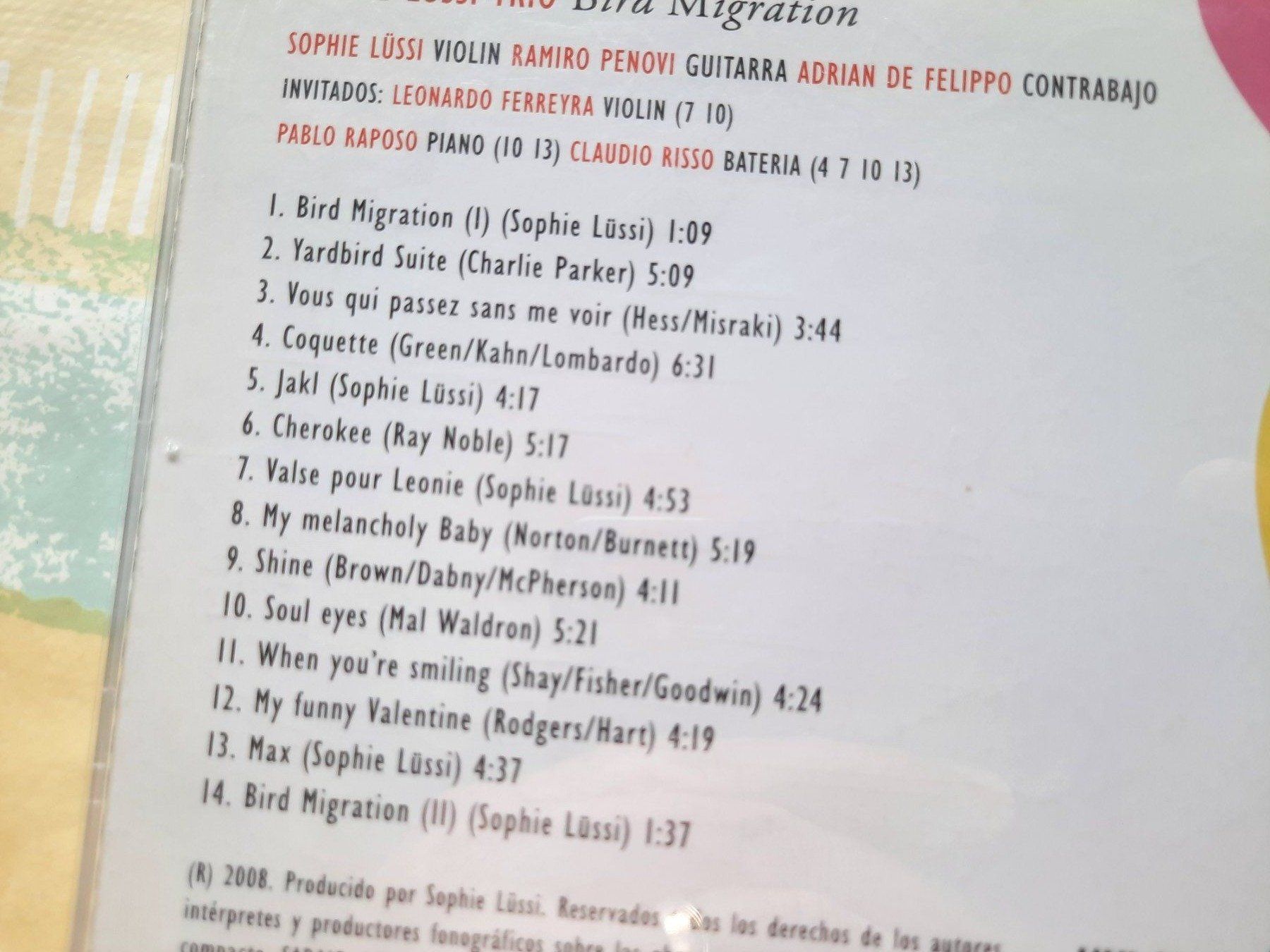 CDs: CD Sophie Lüssi Trio - Bird Migration – Gebraucht aus Pully von bro_n52j 2
