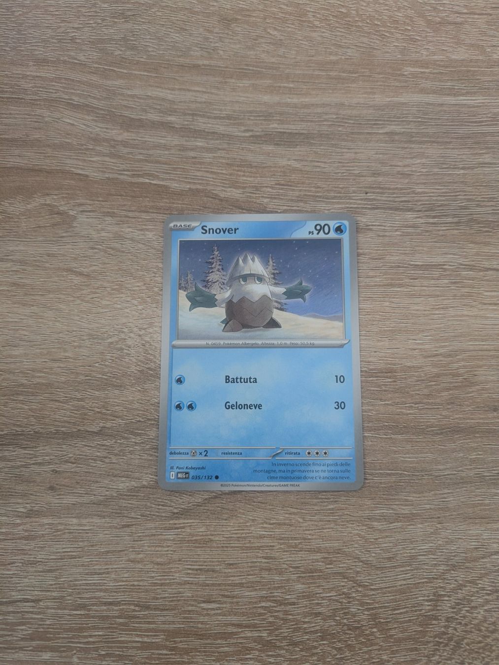 Pokémon Carte collezionabili: SNOVER, MEGA EVOLUTIONS, MEG 35, COM, 2025, ITA, NM/MT – Usato da Losone venduto da AlpineLayer