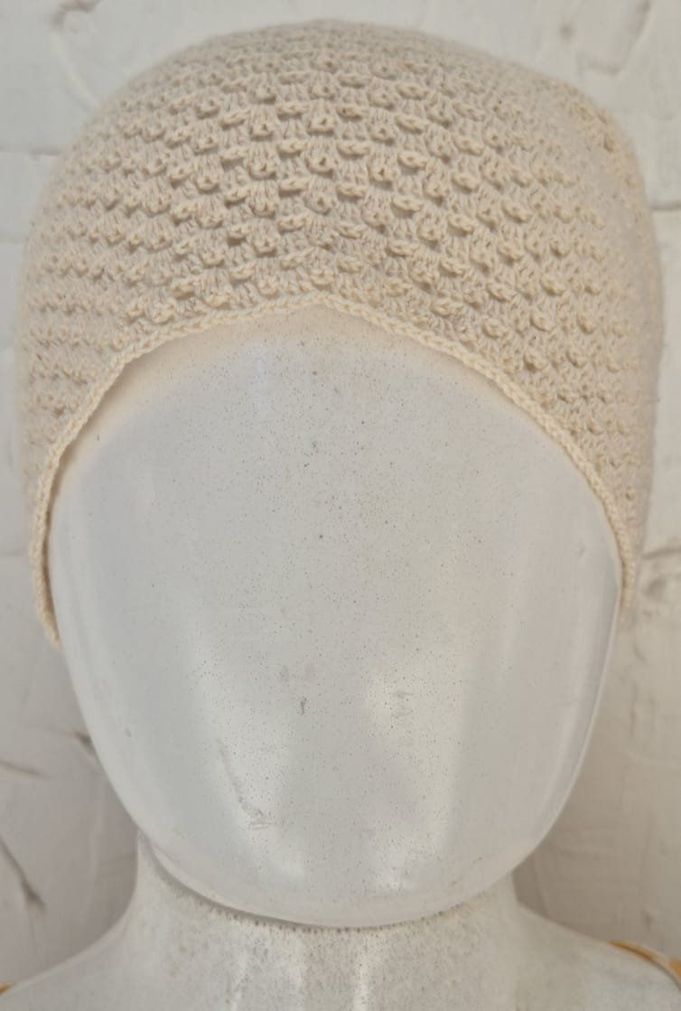 Haarschmuck: Gehäkelte Bandana in beige – Neu (gemäss Beschreibung) aus Zürich von Rahel066 1