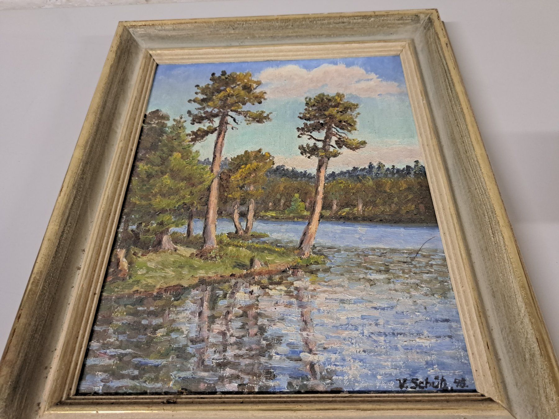 Dipinti: Altes Bild Oelbild signiert/ Schütz – Usato da Belp venduto da deal-now 4