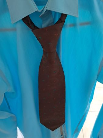 Gianni & Armando Hemd mit Krawatte, hellblau, Top Zustand!