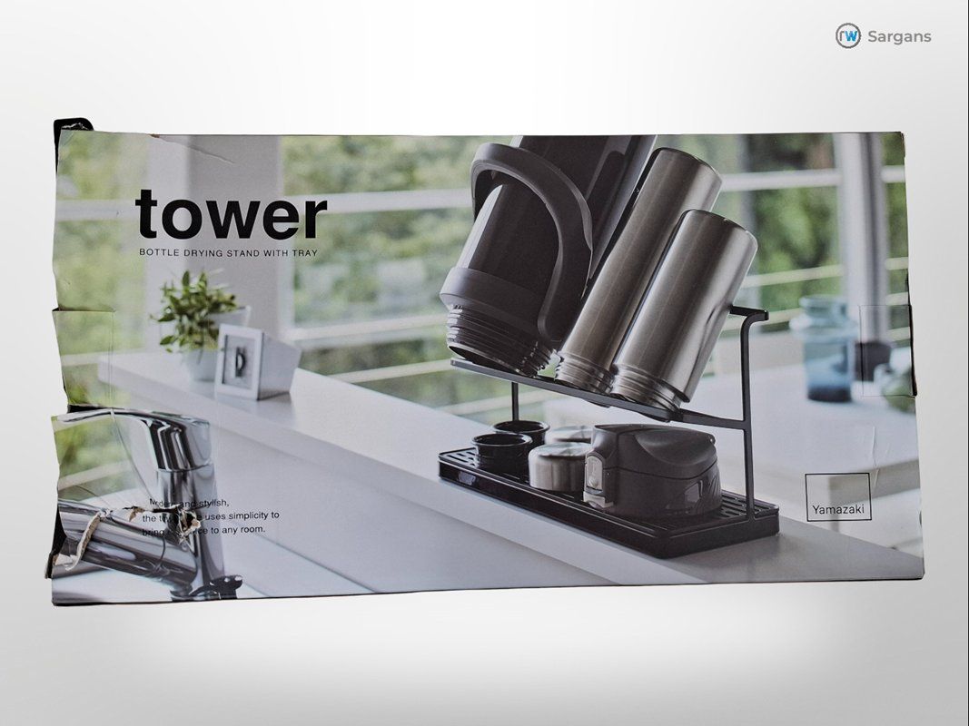 Yamazaki Portabottiglie: YAMAZAKI Flaschen Abtropfständer Tower – Nuovo (secondo la descrizione) da Sargans venduto da Restwert_Sargans 1