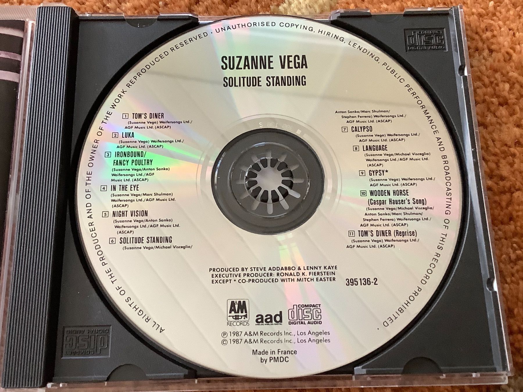 CD: Suzanne Vega  *  Solitude – Usato da herzogenbuchsee venduto da HIFIANER 1