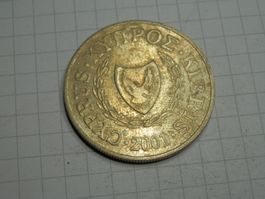 Zypern 20 Cent, 2001