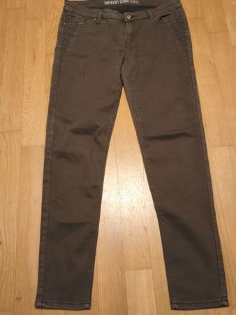 Damenhosen Skinny Khaki Gr. 40 von Denim Co. 
