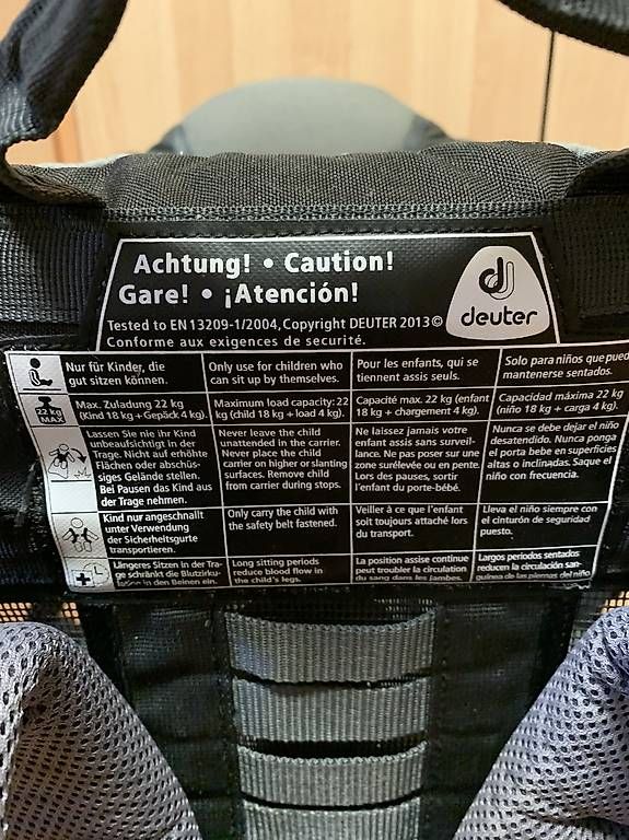 Deuter Bauch- & Rückentragen: Deuter Kid Comfort 1 – Gebraucht aus Günsberg von AlphaCharlieBravo 4
