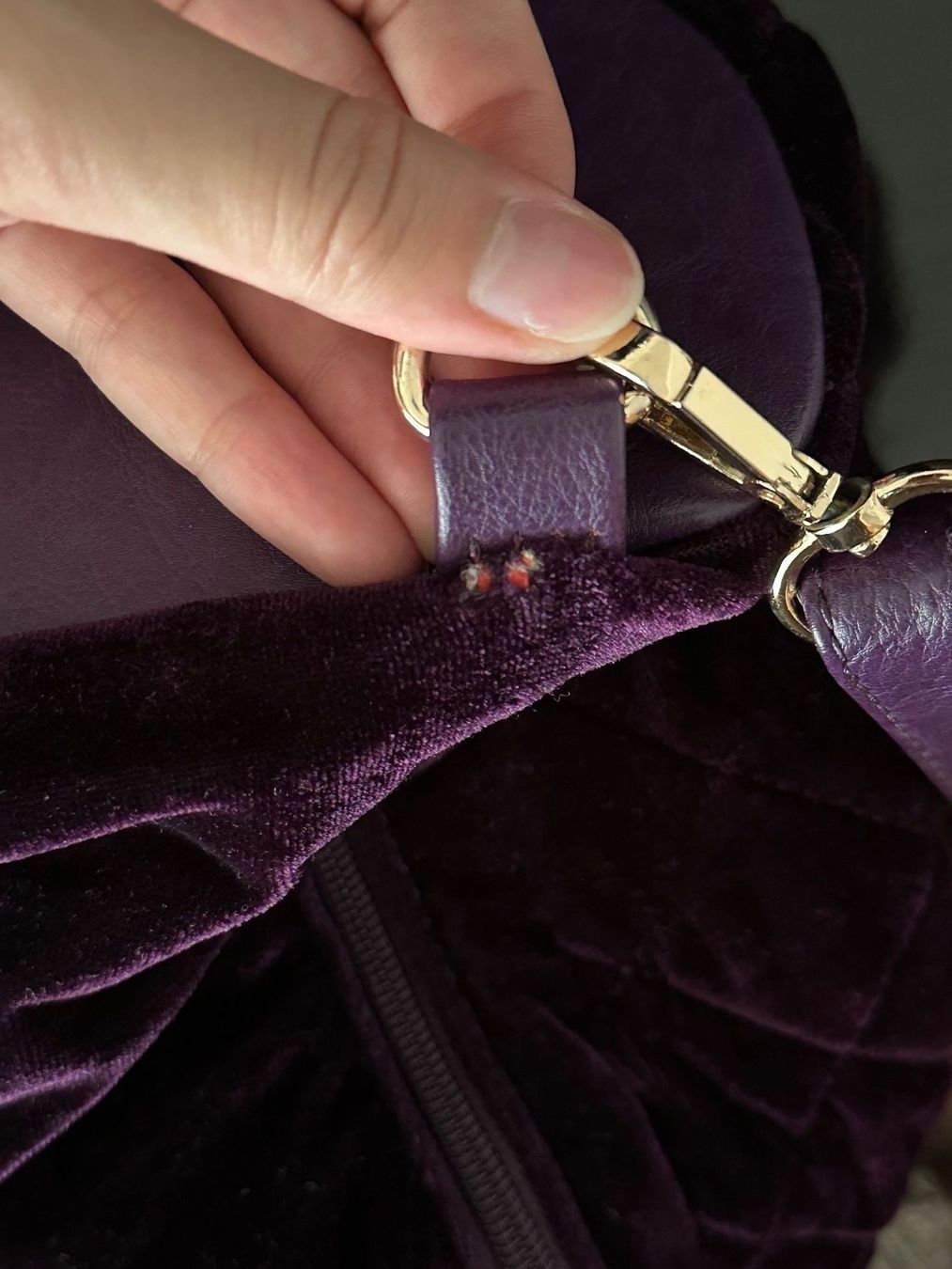 Zaini: Samt Rucksack, Lila – Usato da Schlieren venduto da car_2bwb 5
