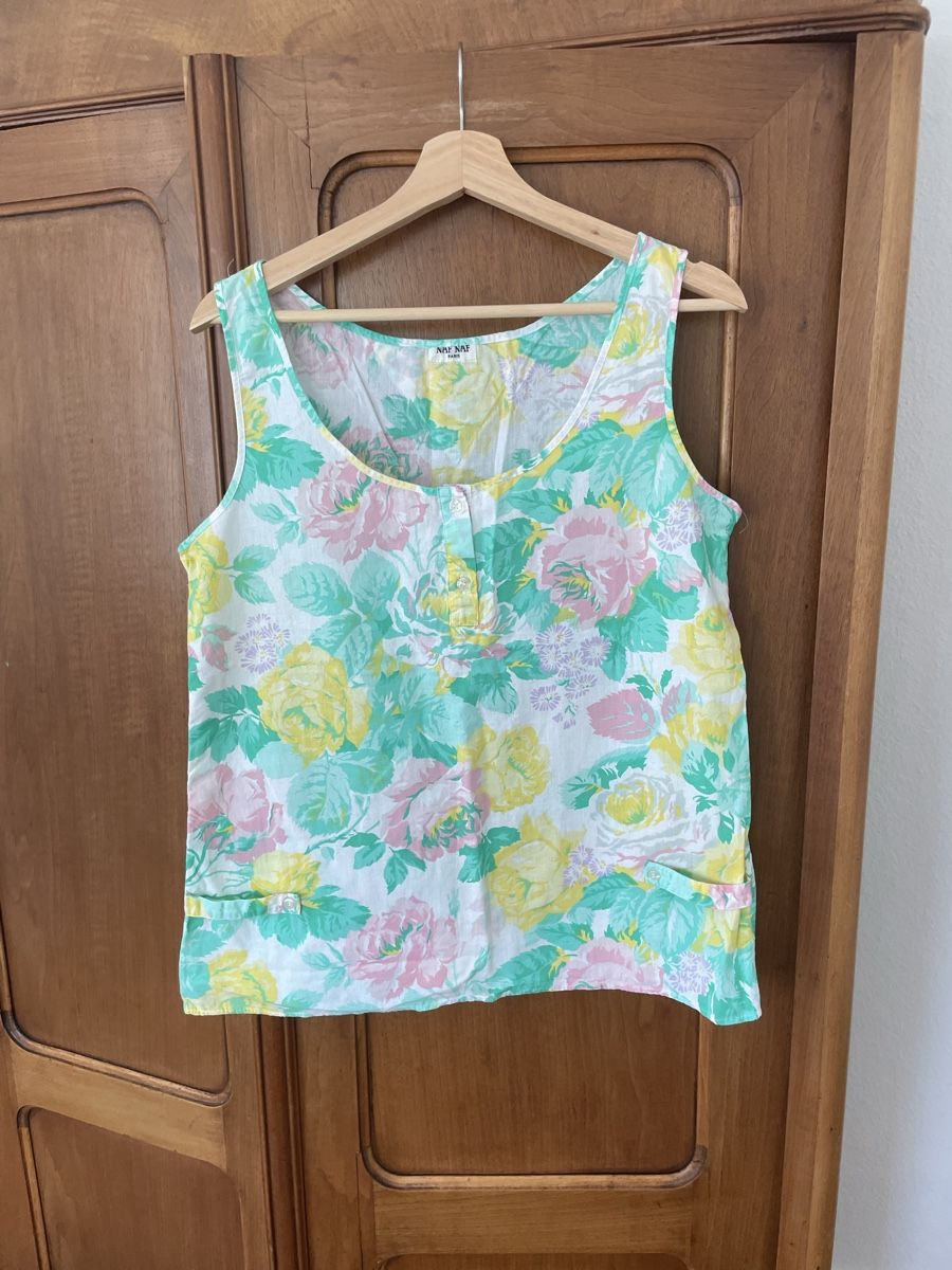 Camicette: Naf Naf Paris Vintage Bluse mit Blumenmuster, Grösse M – Usato da Zürich venduto da ElaLeonEla 3