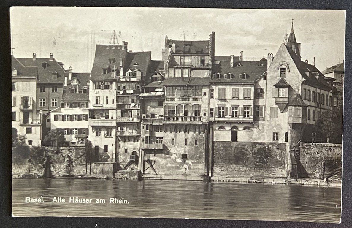 Cartoline postali: AK Basel Alte Häuser vam Rhein – Usato da Böckten venduto da Hansi36