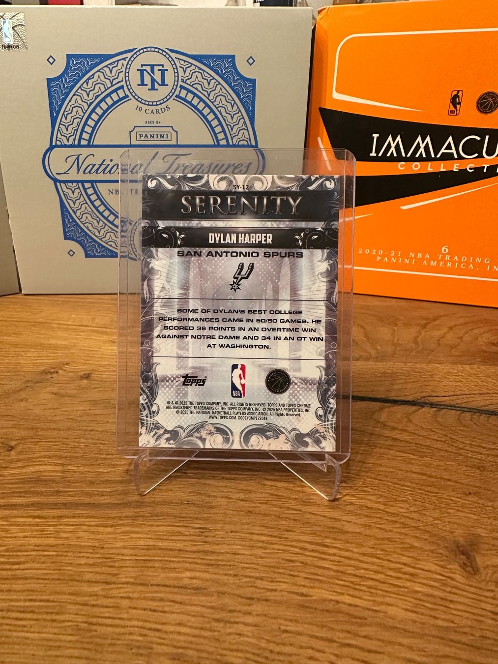 Nba Carte collezionabili: Carte basket Dylan Harper Topps Serenity – Usato da Vullierens venduto da Gaara04 1