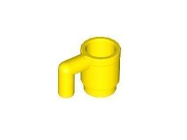 LEGO Utensil - 10x Yellow Cup - 3899 - NEW