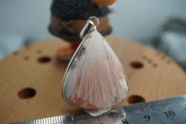 Skolezit  925 Silber 40mm x 30mm   Anhänger   by  "TOPSTONE"