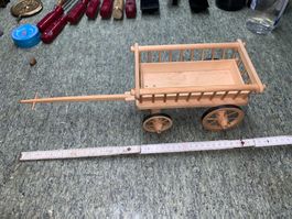 Modell Holzwagen Leiterwagen mit Deichsel Holz