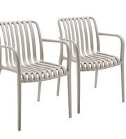 neue Gartenstühle Alcudia taupe 2er Set