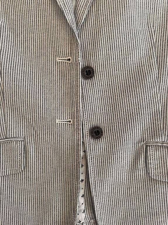 H&M Giacche: Blazer gestreift grau/weiss. Gr.38. – Usato da Zürich venduto da Sunnyflower97 3