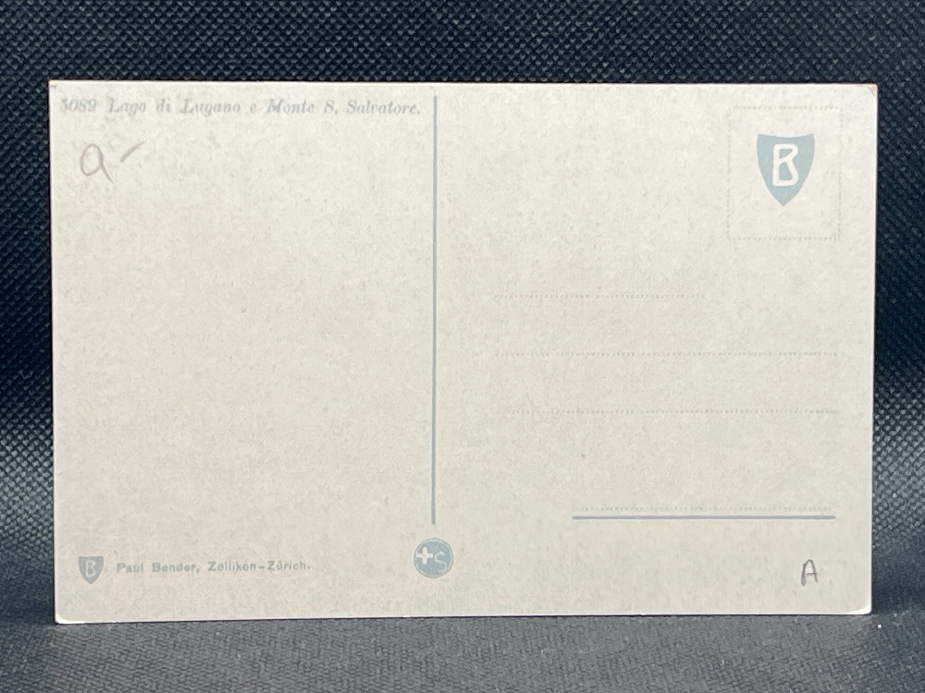 Cartoline postali: Lago di Lugano e Monte S. Salvatore – Usato da Widnau venduto da Brusi9 1