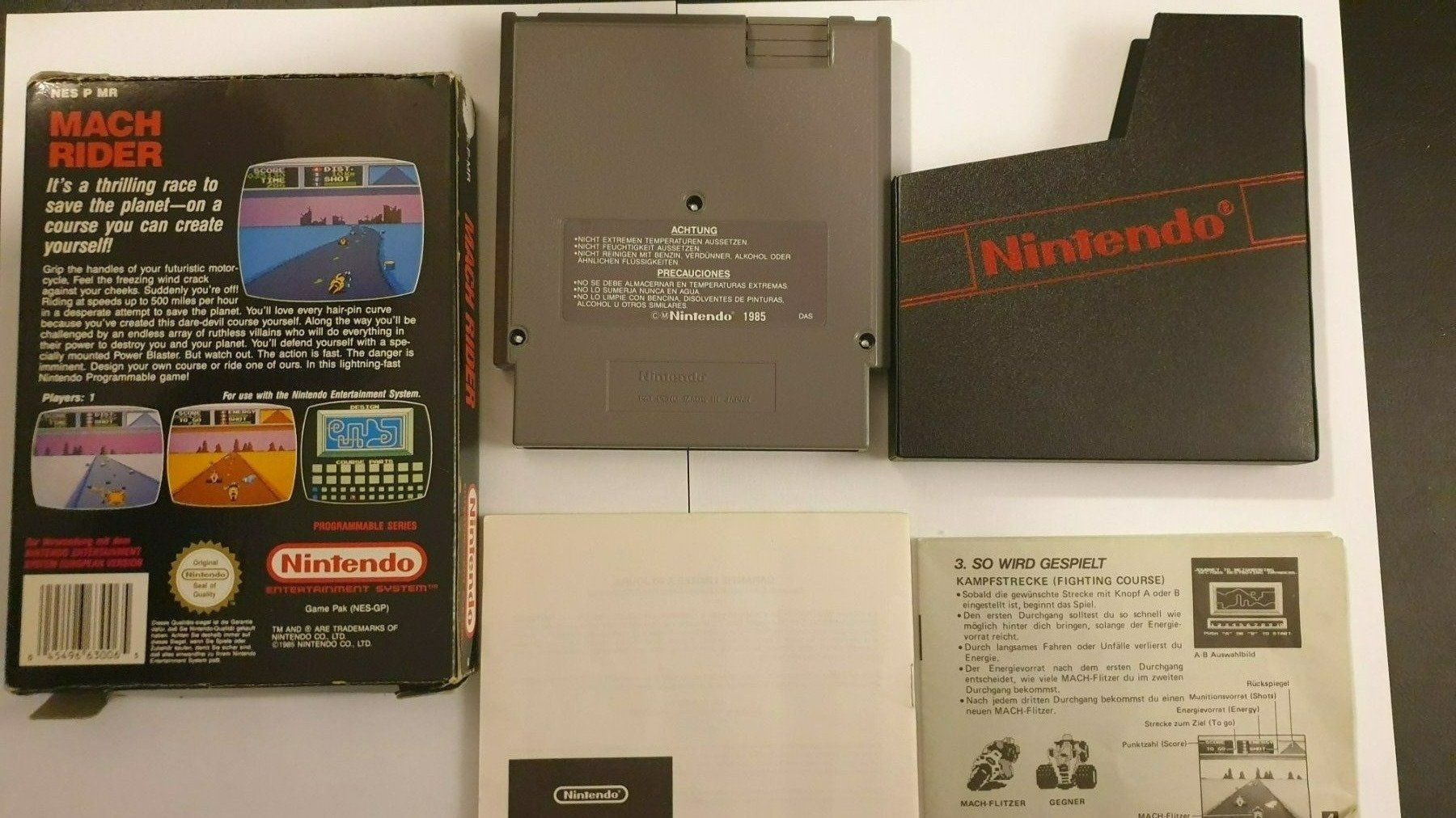 Nintendo Spiele: Mach Rider Programmable Series NES OVP – Gebraucht aus Rain von  1