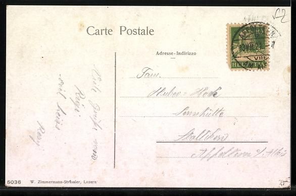 Cartoline postali: Rigi-Klösterli, Ortsansicht mit Talpano – Usato da Berlin venduto da bartko-reher 1