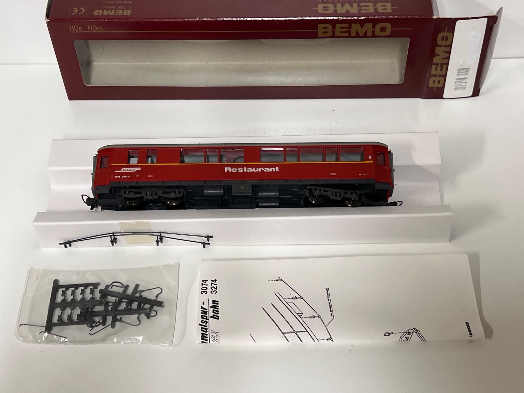 Bemo Modellini di ferrovie: Bemo 3279 113  WR 3813 Restaurant – Usato da Neuenhof venduto da ludovicco 1