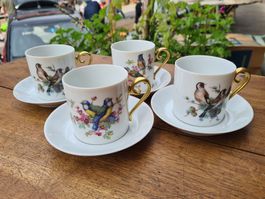 Set de 4 tasses à café Tirschenreuth 1938