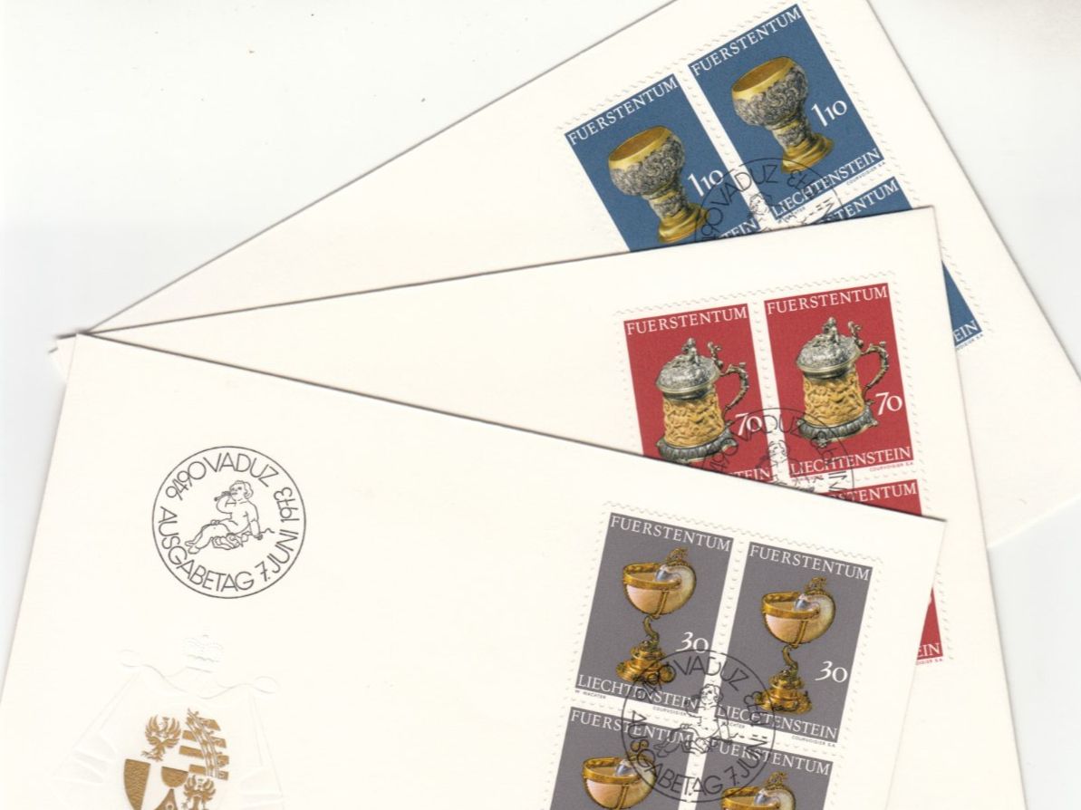 Tutti i francobolli: LBK 528 - 530 im 4er-Block FDC – Usato da Bürglen TG venduto da StampGraf