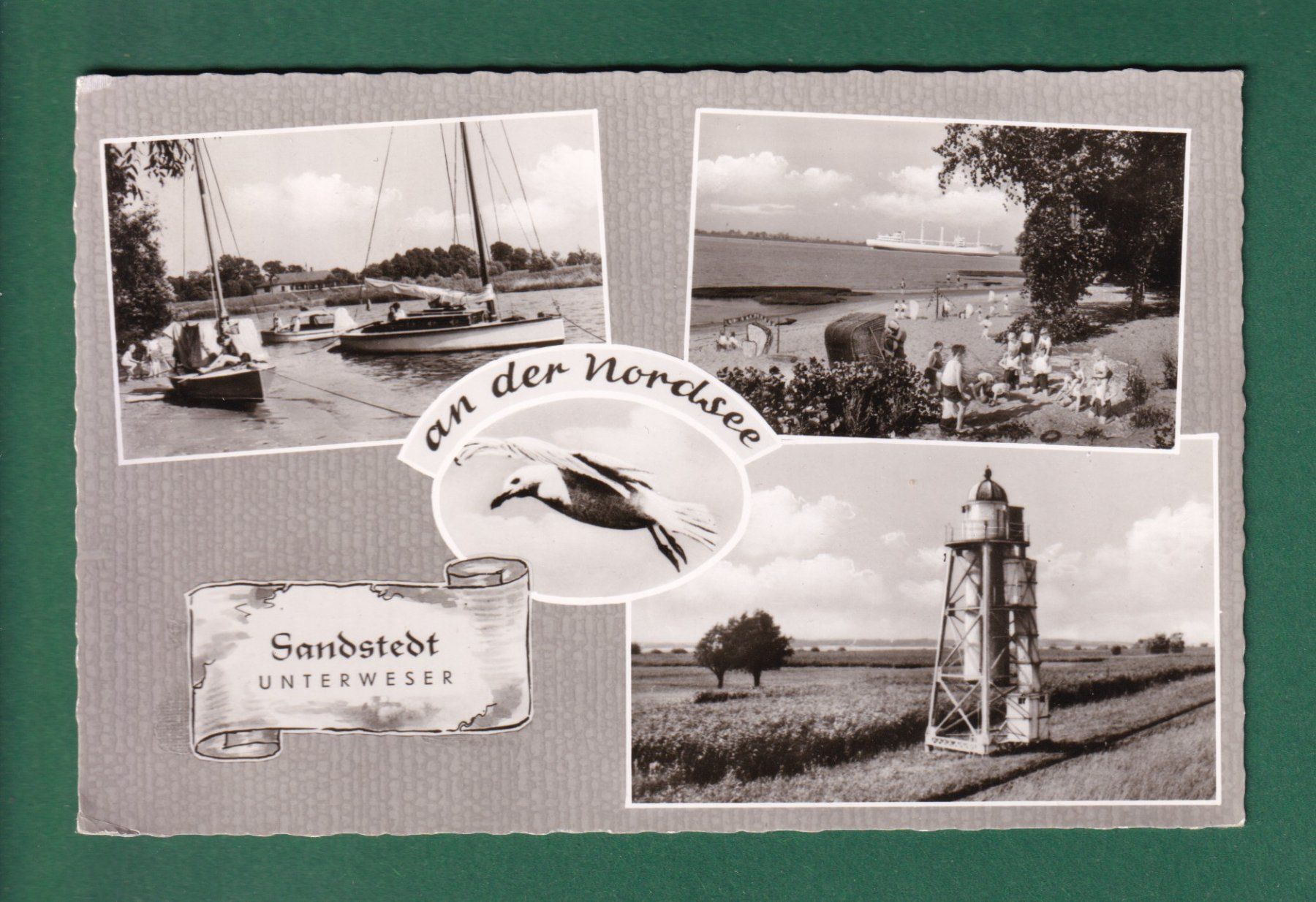 Cartoline postali: SANDSTEDT - 3 Bilder - 1965 – Usato da Pully venduto da nicecards-shop