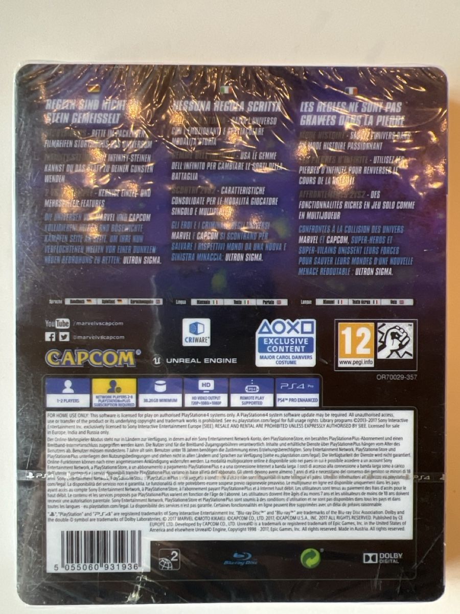Giochi: Marvel vs. Capcom Infinite Deluxe PS4 Steelbook Neu! – Nuovo e nell'imballaggio originale da Wollerau venduto da Plakatfreund 1