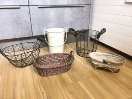 Weihnachtsdeko Metallkörbe Körbe Gartendeko Vintagedeko