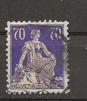 Helvetia épée 70c 1933