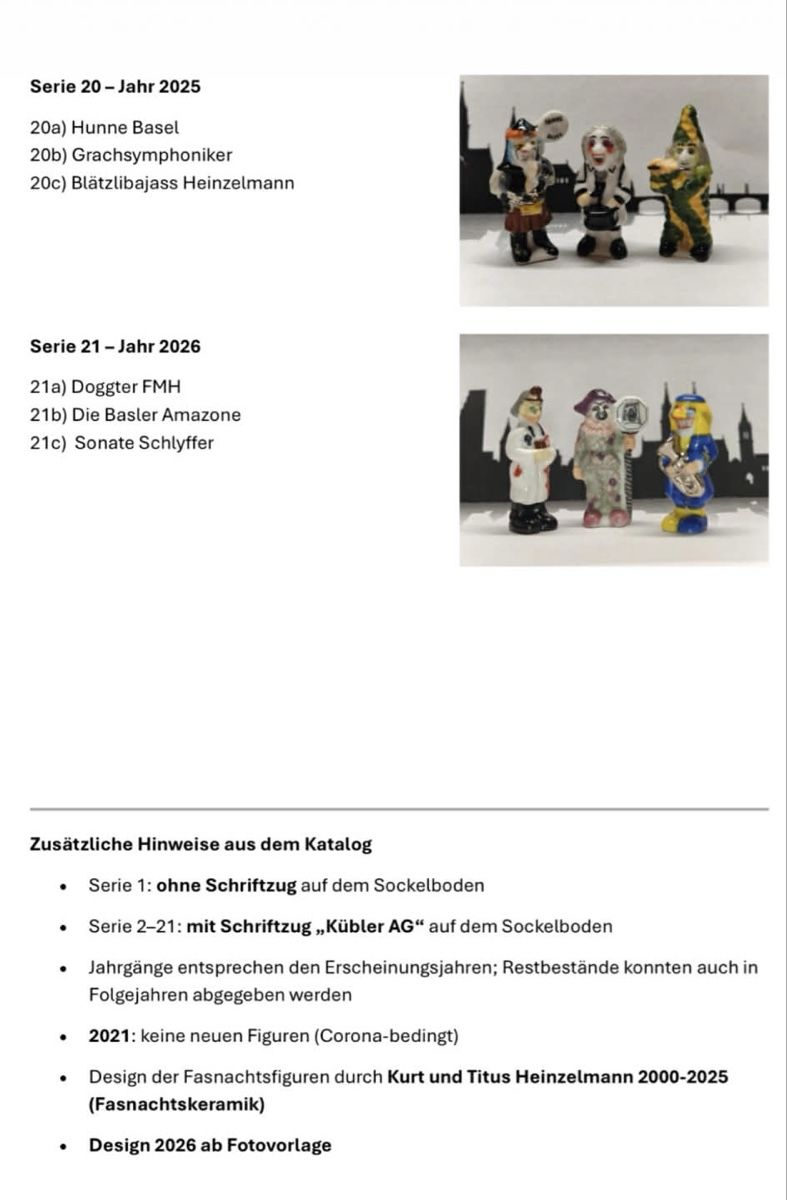 Statuette: Kübler Fasnachtsfigur – Nuovo e nell'imballaggio originale da Allschwil venduto da Deal_Tiger99 3