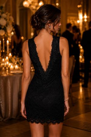 ROBE NOIRE EN DENTELLE