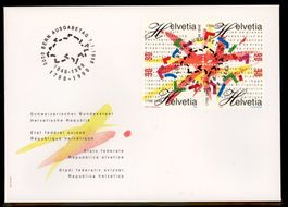 1998, FDC, 150 Jahre Bundesstaat (Nr. 933–936)