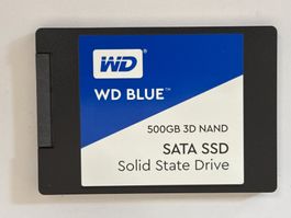 WD Blue 3D NAND SSD 500GB SATA 2.5" ab 1.-