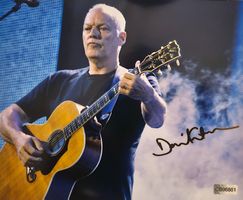 Very Rare !! Pink Floyd David Gilmour Autograph + COA