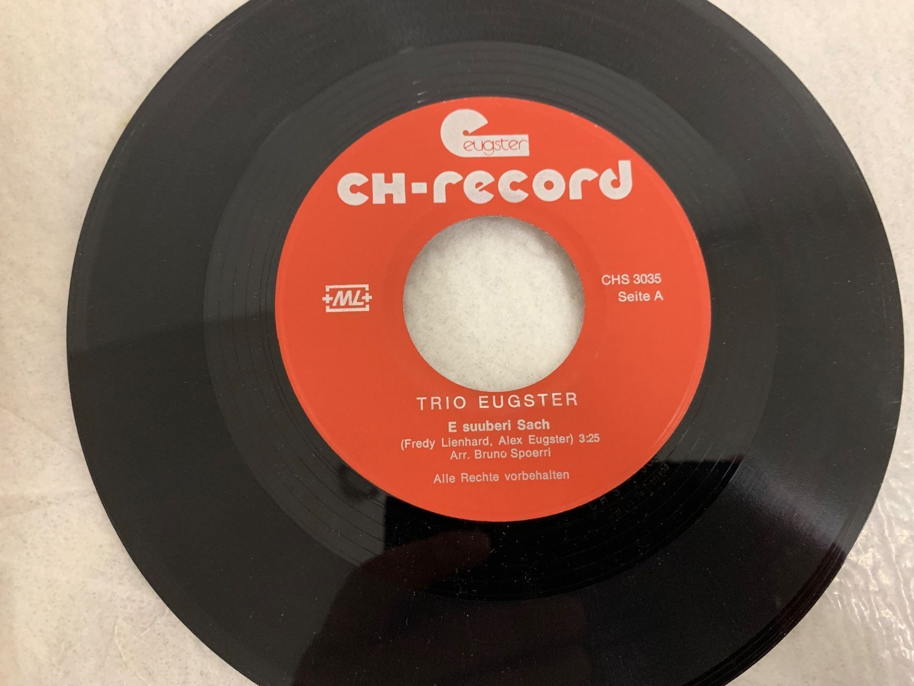 Dischi in vinile: Trio Eugster – E Suuberi Sach / D'Schuelerreis Single – Usato da Erlenbach ZH venduto da Ritschly 1