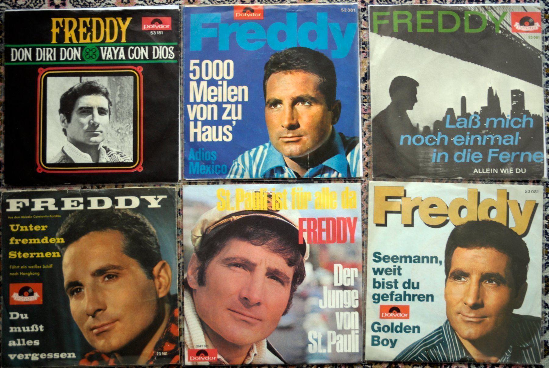Dischi in vinile: FREDDY QUINN POLYDOR 28 SINGLES SAMMLUNG – Usato da Unterseen venduto da vinylmore 3