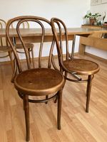 Wiener Kaffeehausstühle Holz mit Intarsien
