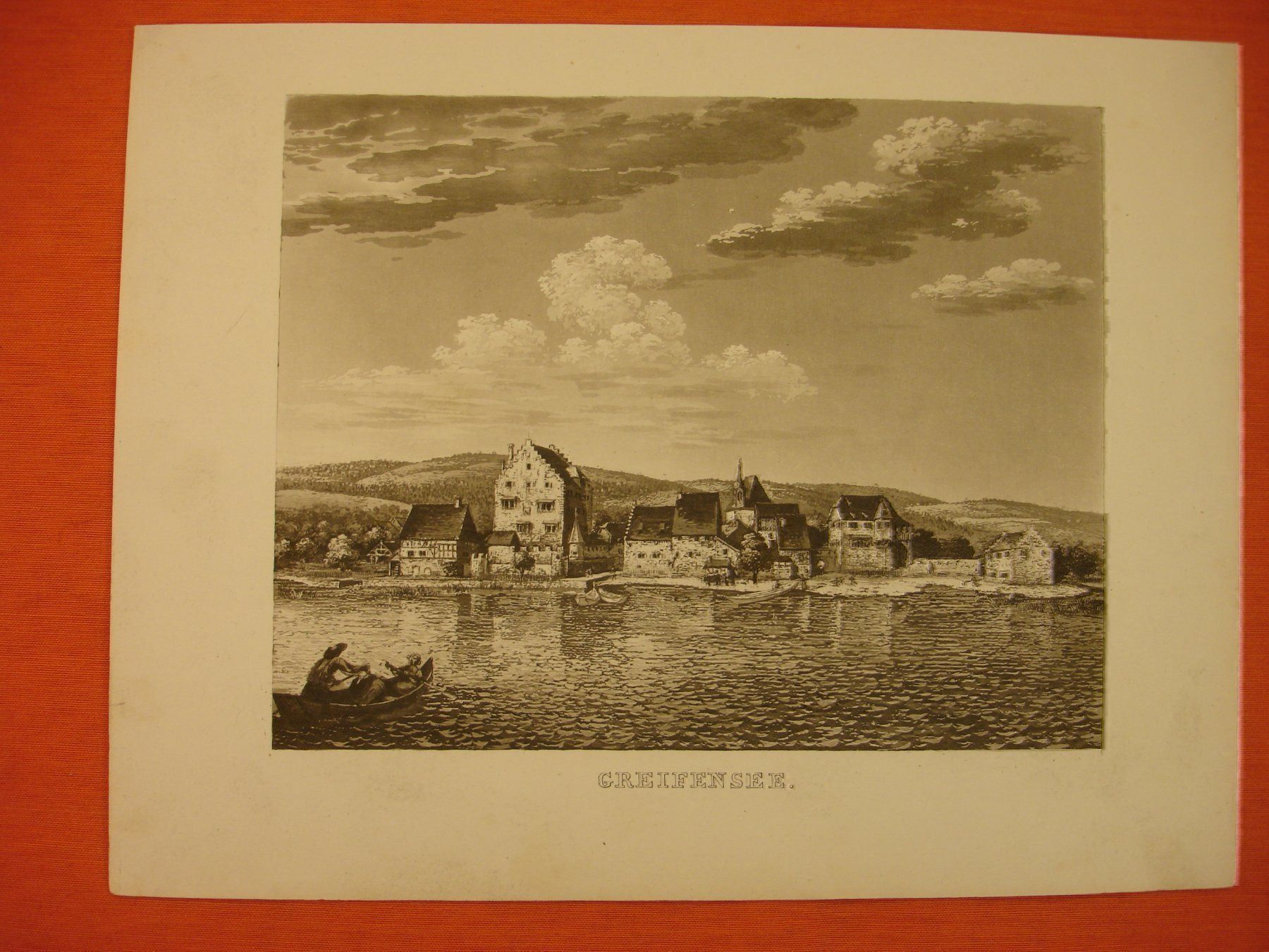 Foto & Immagini: GREIFENSEE, AQUATINTA 1853 – Usato da Grüningen venduto da Kartensammler