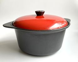 OVENPROOF COOKWELL*CAST IRON DUTCH OVEN/STOCK POT*VINTAGE **
