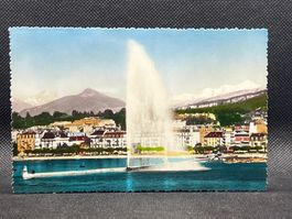 Genève Le Jet d'Eau et le Mont Blanc