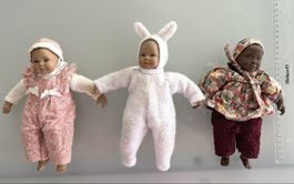 3 kleine original Heidi Ott Puppen