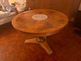 Biedermeier Salontisch Nussbaum