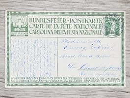 CL16 Carte Postale + Timbre Suisse 1915