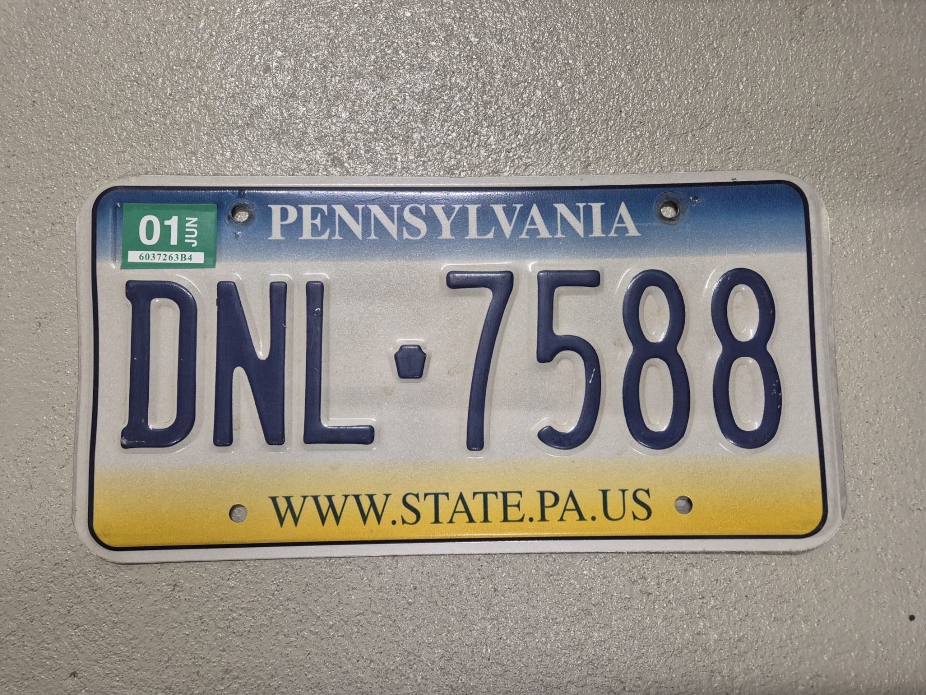 Insegne: US-Kontrollschild Pennsylvania – Usato da Lachen SZ venduto da myr_qk5y