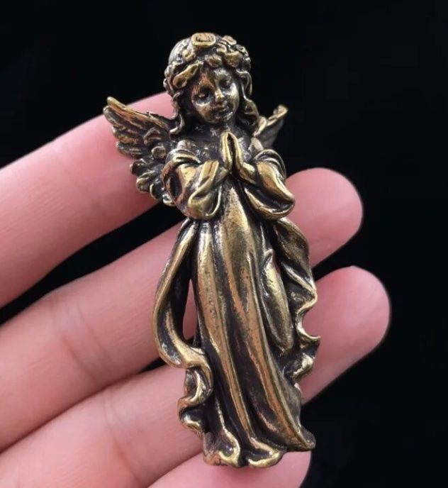 Statuette: Engel Figur aus Messing - Messingfigur – Nuovo e nell'imballaggio originale da Basel venduto da Kunterbunt12 1