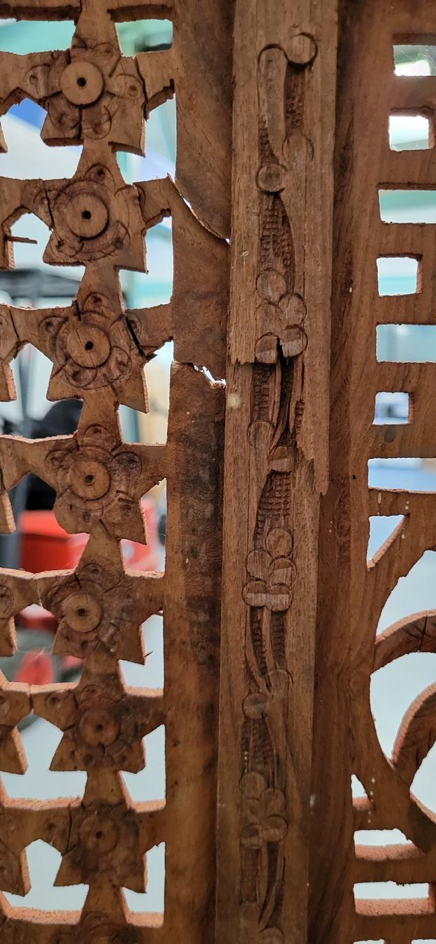 Articoli in legno: Holzpaneele, geschnitzt,  Holz-Deko, muss restauriert werden – Difettoso da Figino venduto da mayam63 3